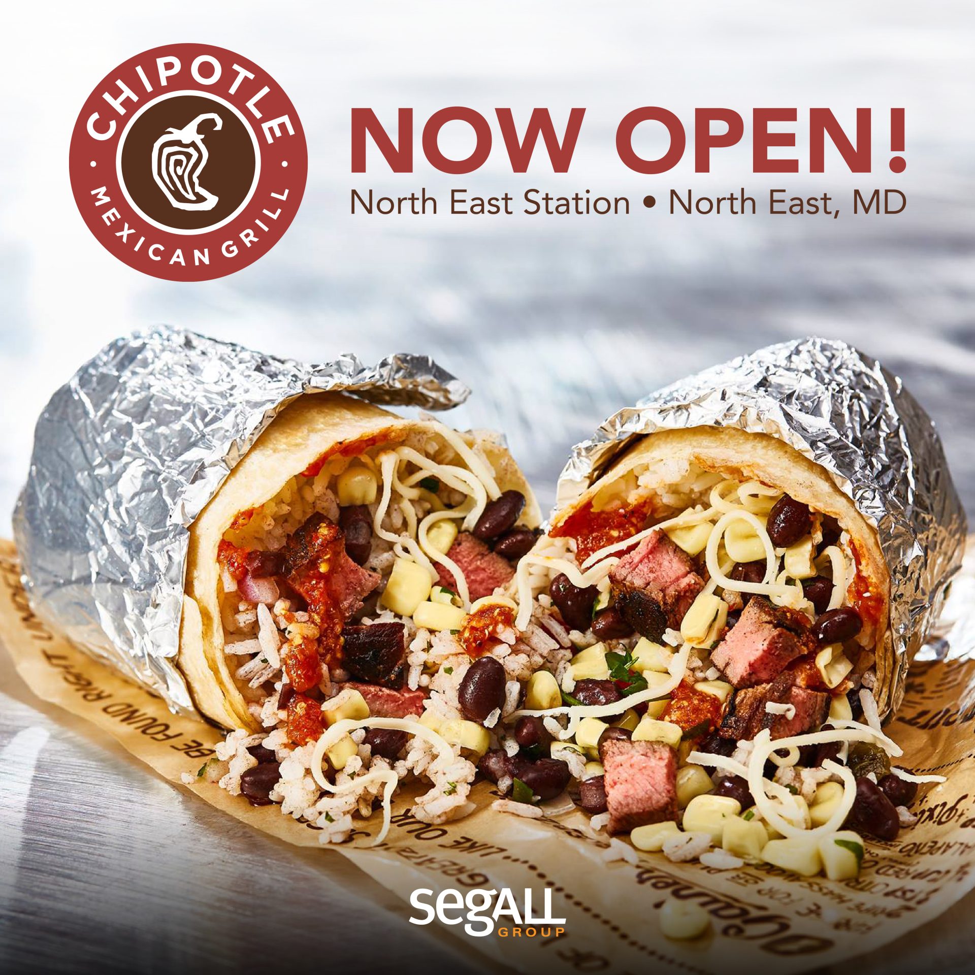 Chipotle Mexican Grill is Now Open at North East Station Shopping Center!